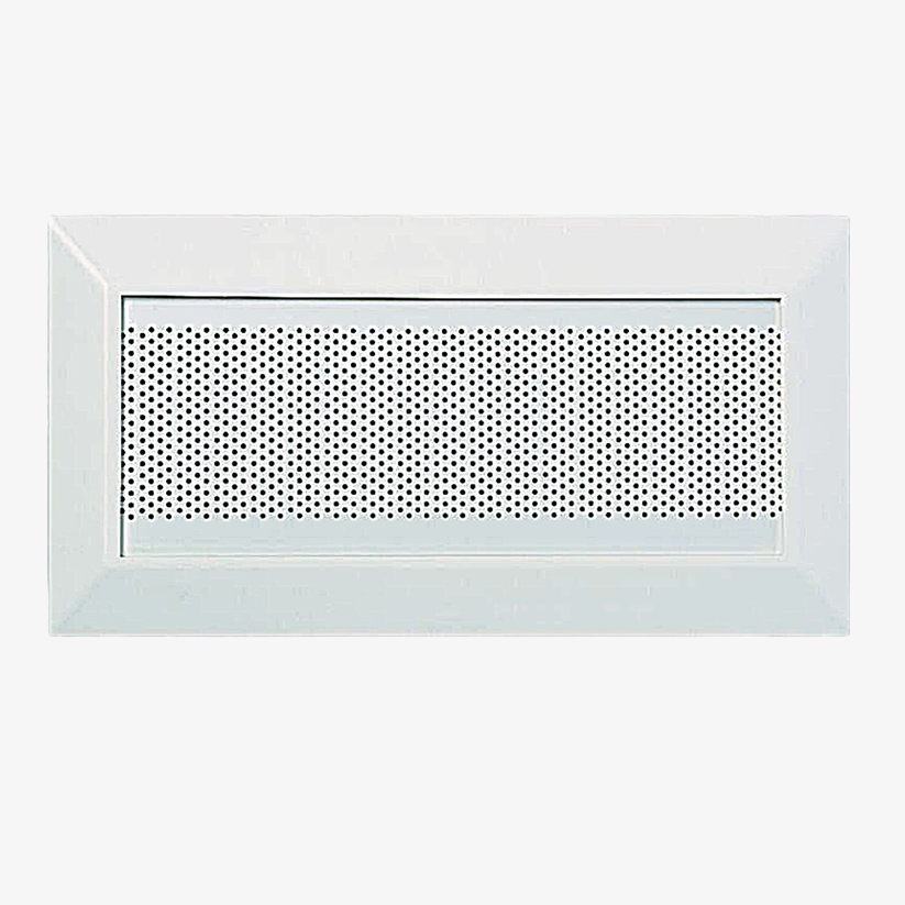 Replacement Oval Soffit Vent 4"W x 12"L, ASA Resin and self-aligning frame, with removal metal screen, White or Light Beige