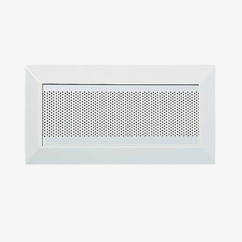 Replacement Oval Soffit Vent 4"W x 12"L, ASA Resin and self-aligning frame, with removable metal screen, White (PACKAGE OF 10)