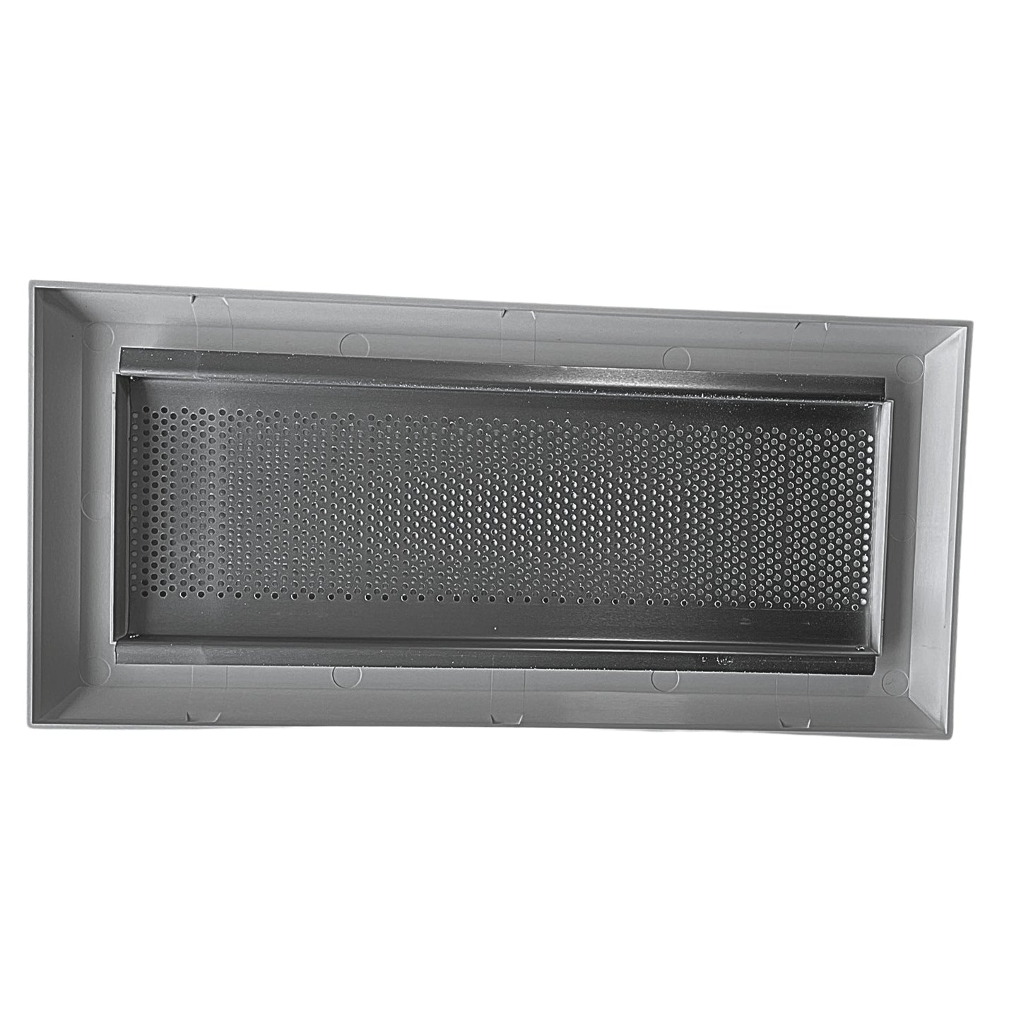 16 inch Soffit Vent, with White Screen, ASA Base Resin with UV Protection, White