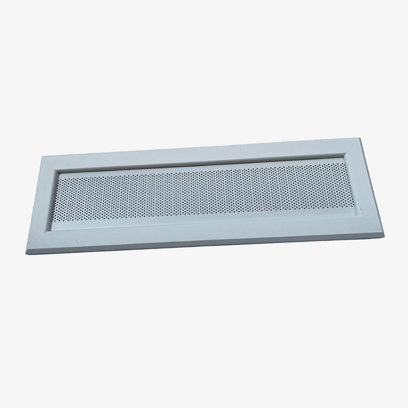 16 inch Soffit Vent, with White Screen, ASA Base Resin with UV Protection, White