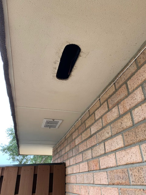 Replacement Oval Soffit Vent 4"W x 12"L, ASA Resin and self-aligning frame, with removal metal screen, White or Light Beige