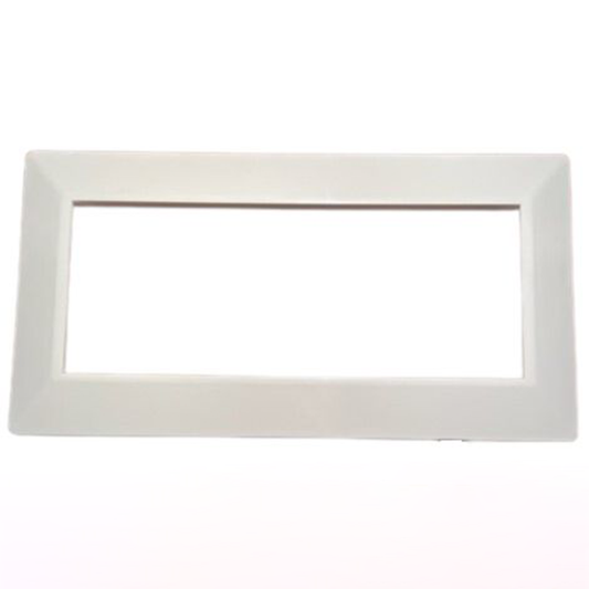 Replacement Cover Plate for Replacement Oval Soffit Vent (4"W x 12"L) (ASA Resin with UV Protection), White