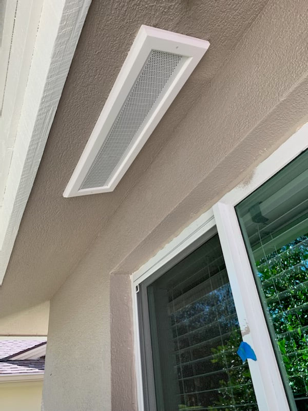 24 inch Soffit Vent (PVC), White