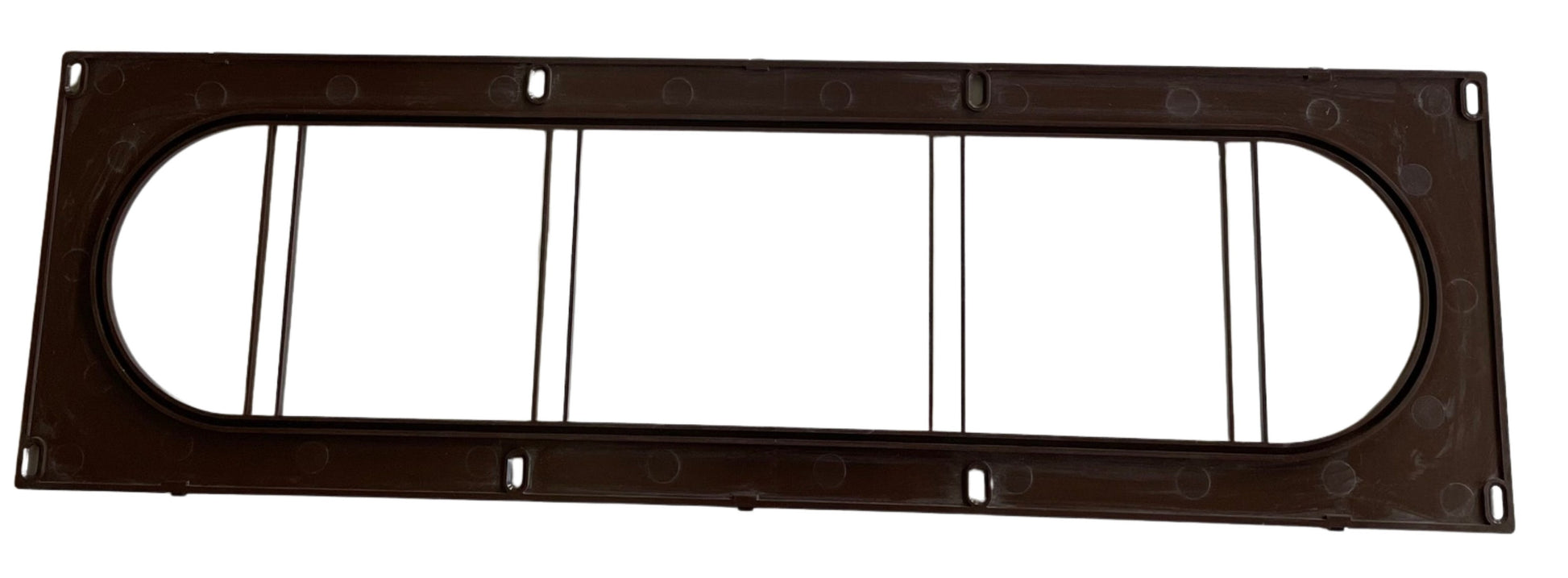 24 inch Soffit Vent with Brown Screen, ASA Base Resin with UV Protection, Brown