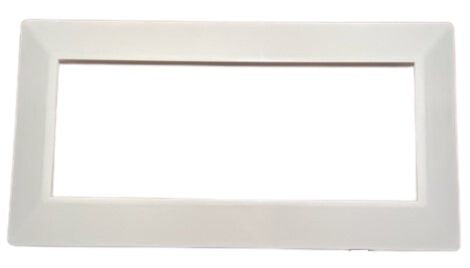 Replacement Cover Plate for Replacement Oval Soffit Vent (4"W x 12"L) (ASA Resin with UV Protection), White
